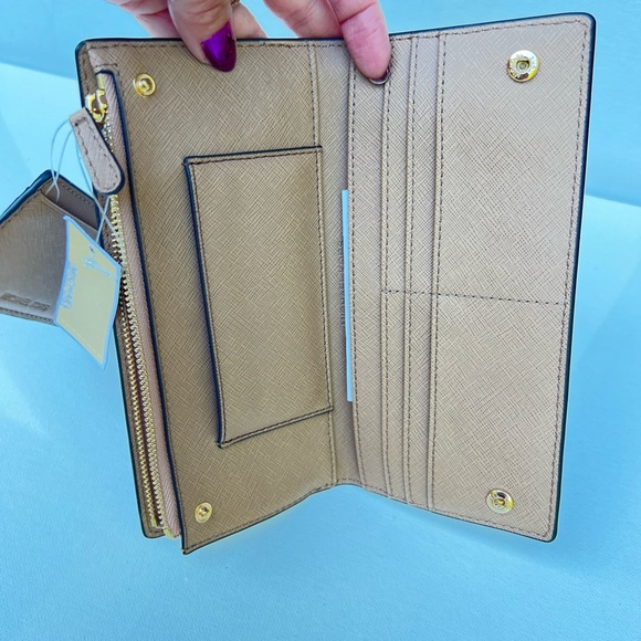 Michael Kors Jet Set Travel Card Case Wallet Khaki - Picture 3 of 11